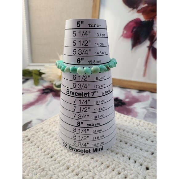 Natural Chrysoprase Gemstone Bracelet – NWOT #GreenCrystal #HealingJewelry - Picture 6 of 6